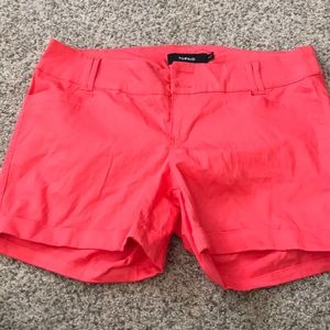 Coral pink shorts